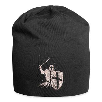 Ritter Kreuzritter Tempelritter Ritterrüstung - Jersey-Beanie - Schwarz - Vorne