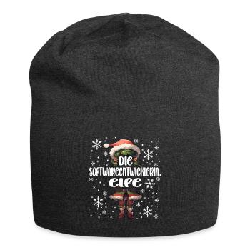 Weihnachtsoutfit Softwareentwicklerin - Jersey-Beanie - Anthrazit - Vorne