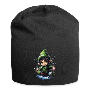 Tenue de Noël Cool Elf - Bonnet en jersey - noir - Devant
