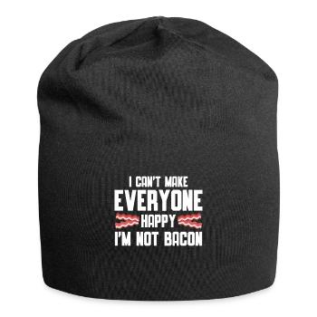 Bacon Food Pork Bacon - Jersey Beanie - black - Front