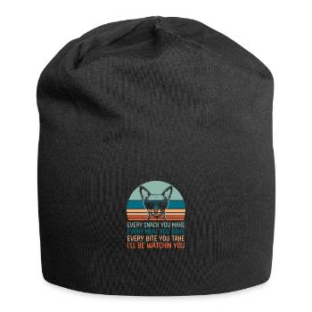 Chihuahua Dog Dog School Dog Owner Gift - Jersey Beanie - black - Front