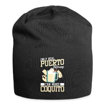 Puerto Rico Puerto-ricanischer - Jersey-Beanie - Schwarz - Vorne