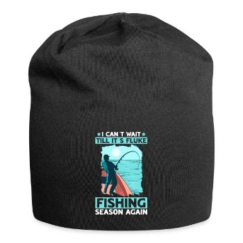 Fisherman Fishing Catcher, Fisherman's Fishing Rod, - Jersey Beanie - black - Front