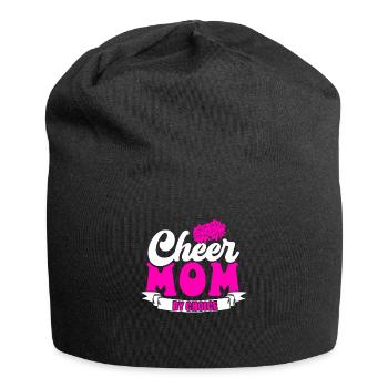 Cheer Mom Cheerleadering Cheerleader Mutter - Jersey-Beanie - Schwarz - Vorne