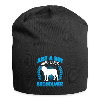 Just a boy who loves Broholmer - Jersey Beanie - black - Front