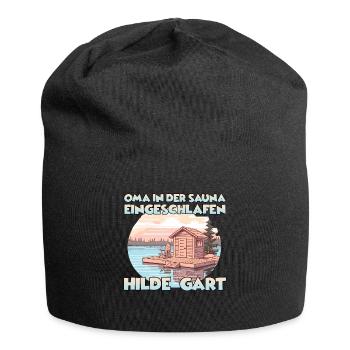 Lustiges Saunen Frauen T Wellness Spa Thermen - Jersey-Beanie - Schwarz - Vorne