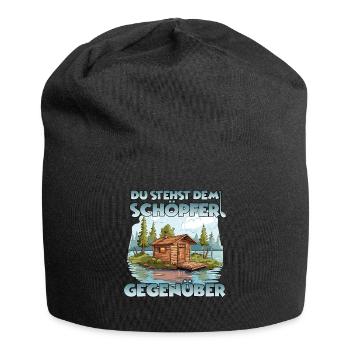 Lustiges Sauna Outfit Thermalbad Saunagänger Sauna - Jersey-Beanie - Schwarz - Vorne