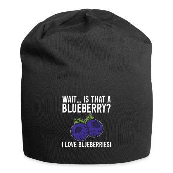 Blueberry, Fruit, Blueberry - Jersey Beanie - black - Front