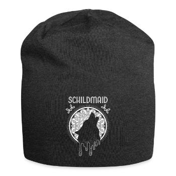 Schildmaid Wikinger Odins Wolf Wölfe Winkingerin - Jersey-Beanie - Anthrazit - Vorne