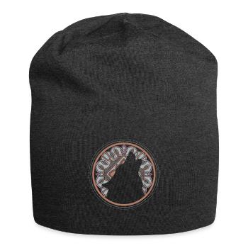 Odins Wolf Wikinger Wölfe Mittelalter Mythologie - Jersey-Beanie - Anthrazit - Vorne
