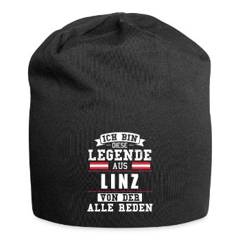 Stadt Linz Österreich Legende Spruch - Jersey-Beanie - Schwarz - Vorne