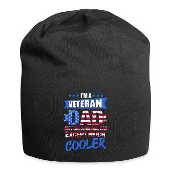 I'm A Veteran Dad Just Like A Normal Dad Except Mu - Jersey-Beanie - Schwarz - Vorne