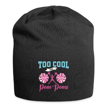 Cheerleadermädchen Cheerleading Jubel Jugend - Jersey-Beanie - Schwarz - Vorne