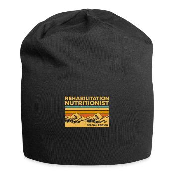 Vintage Rehabilitation Nutritionist - Jersey Beanie - black - Front