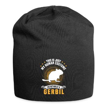 Gerbil Costume Rodent Gerbil - Jersey Beanie - black - Front