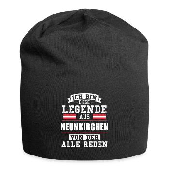 Stadt Neunkirchen Österreich Legende Spruch - Jersey-Beanie - Schwarz - Vorne