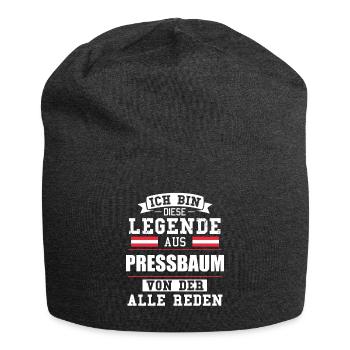 Stadt Pressbaum Österreich Legende Spruch - Jersey-Beanie - Anthrazit - Vorne