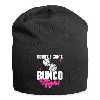 Jeu de dés Bunco - Bonnet en jersey - noir - Devant