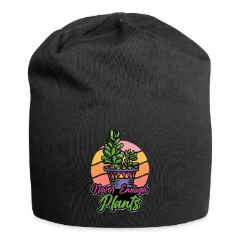 Jamais assez de plantes Jardinage - Bonnet en jersey - noir - Devant