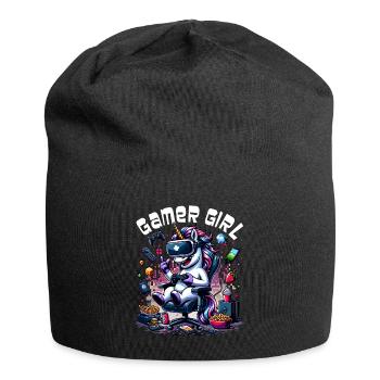 Gamer Girl Gaming & Gamer Femmes & Filles - Bonnet en jersey - noir - Devant