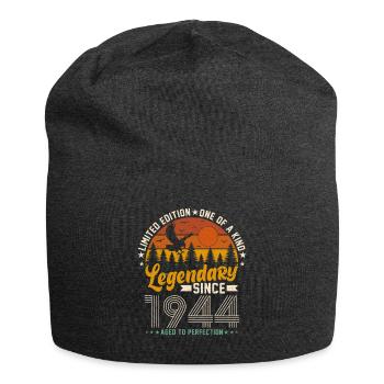 1944 Jahrgang - Jersey-Beanie - Anthrazit - Vorne