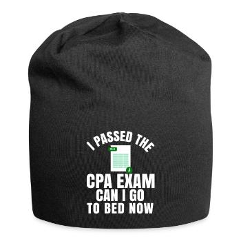 Passé l’examen CPA pour comptable agréé drôle - Bonnet en jersey - noir - Devant