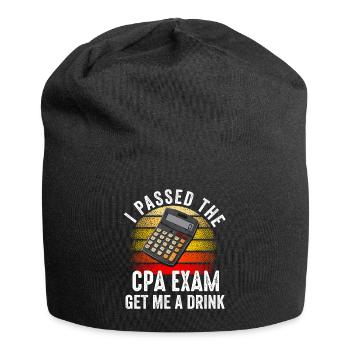 Passé l’examen CPA pour comptable agréé drôle - Bonnet en jersey - noir - Devant