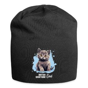 British Shorthair - Jersey Beanie - black - Front