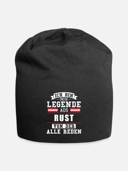 Stadt Rust Österreich Legende Spruch - Jersey-Beanie - Schwarz