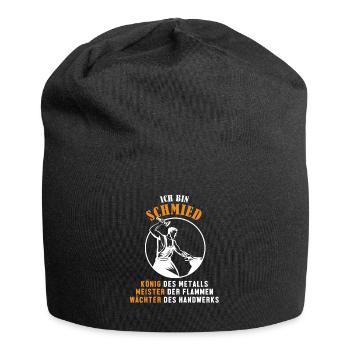Schmied König Meister Wächter Blacksmith Forging - Jersey-Beanie - Schwarz - Vorne
