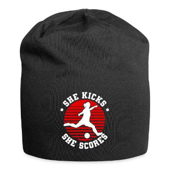 Soccer féminin, Football féminin, Football féminin - Bonnet en jersey - noir - Devant