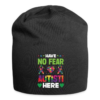 Soutien à la sensibilisation à l’autisme pour les autistes - Bonnet en jersey - noir - Devant