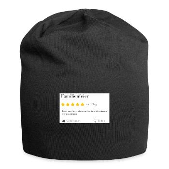 Familienfeier... Lasst uns betrinken... - Jersey-Beanie - Schwarz - Vorne