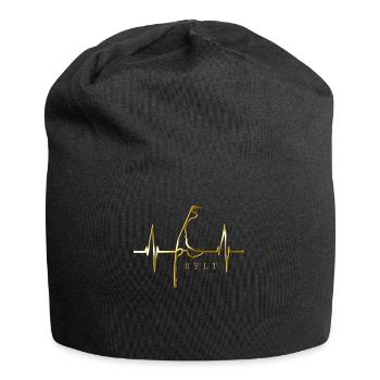 Sylt Skyline North Sea Heartbeat North Frisia Sylter - Jersey Beanie - black - Front