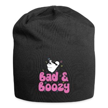 Funny Girls Night Out Bachelorette Party Gag Booze - Jersey Beanie - black - Front