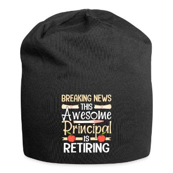 Education Retired Educator Retired Teacher - Jersey Beanie - black - Front