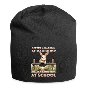Agility joy Kaninhop gift rabbits fans - Jersey Beanie - black - Front