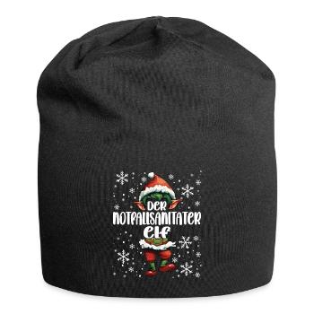 Weihnachtsoutfit Notfallsanitäter - Jersey-Beanie - Schwarz - Vorne