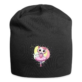 Ballerine, Chaton, Chats, Danseuse de Ballet - Bonnet en jersey - noir - Devant