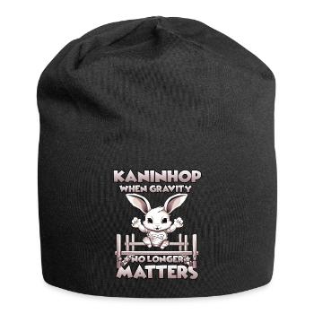Kaninhop rabbit agility for your pet rabbit - Jersey Beanie - black - Front