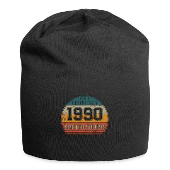 Geburtstag - Limited Edition Februar 1990 - Jersey-Beanie - Schwarz - Vorne