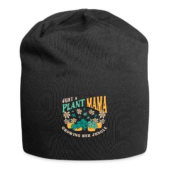 Houseplants Just A Plant Mama Growing Flower Pot - Jersey Beanie - black - Front