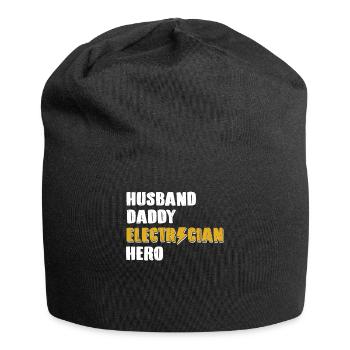 Mari Papa Électricien Héros Ingénieur électricien - Bonnet en jersey - noir - Devant