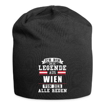Stadt Wien Österreich Legende Spruch - Jersey-Beanie - Schwarz - Vorne