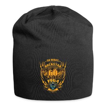 60. Geburtstag 1964 Rock'n Roll für immer Geschenk - Jersey-Beanie - Schwarz - Vorne