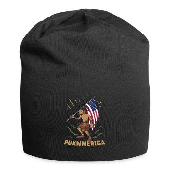 Folklore Fabelwesen Indianer - Jersey-Beanie - Schwarz - Vorne