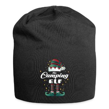 camping Elf funny Family Christmas Weihnachten - Jersey-Beanie - Schwarz - Vorne