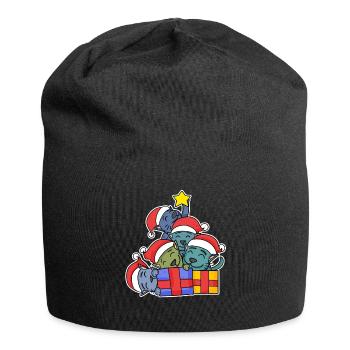 Cat Tree Christmas Christmas Tree - Jersey Beanie - black - Front