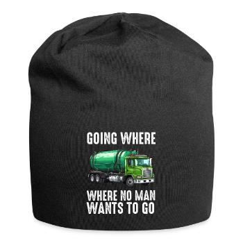 Klärgrubenpumpen-Servicer, Kanalsystem-Installateur - Jersey-Beanie - Schwarz - Vorne