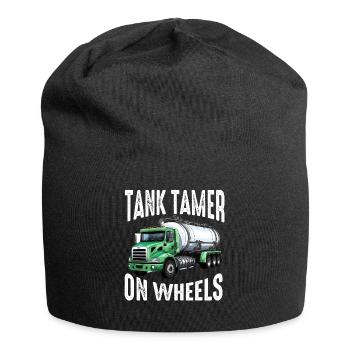Klärgrubenpumpen-Servicer, Kanalsystem-Installateur - Jersey-Beanie - Schwarz - Vorne